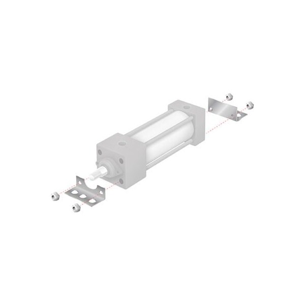 Alpha Technologies Aignep USA MS1 Angle Mount for 4" Bore NFPA Cylinder MS1400 - main